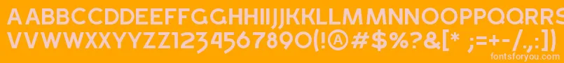 GrossRegular Font – Pink Fonts on Orange Background
