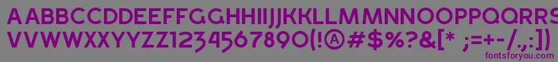 GrossRegular Font – Purple Fonts on Gray Background