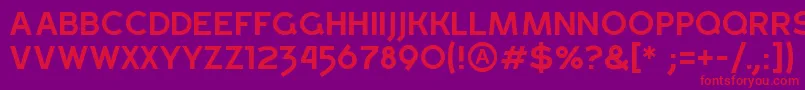 GrossRegular Font – Red Fonts on Purple Background