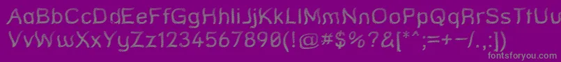 フォントStreq – 紫の背景に灰色の文字