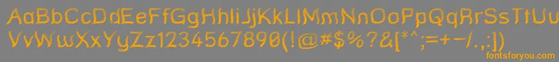 Streq Font – Orange Fonts on Gray Background