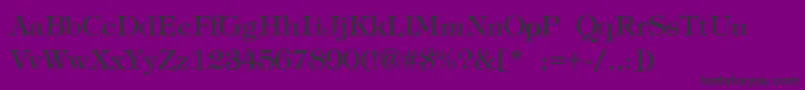 フォントFatimaLiteRegular – 紫の背景に黒い文字