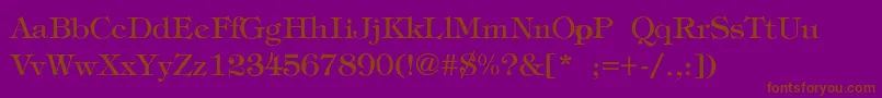 FatimaLiteRegular Font – Brown Fonts on Purple Background