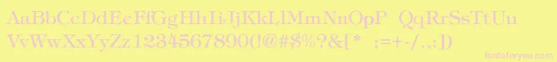 FatimaLiteRegular Font – Pink Fonts on Yellow Background