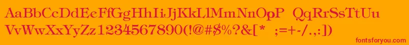 FatimaLiteRegular Font – Red Fonts on Orange Background