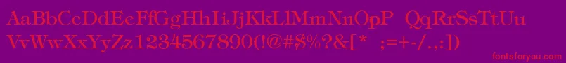 FatimaLiteRegular Font – Red Fonts on Purple Background