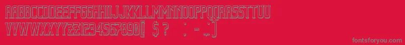 fuente BeholderOutline – Fuentes Grises Sobre Fondo Rojo