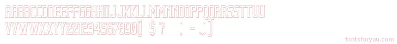 BeholderOutline Font – Pink Fonts on White Background