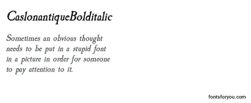 CaslonantiqueBolditalic Font
