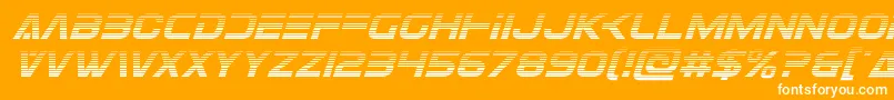 Eurofightergradital Font – White Fonts on Orange Background