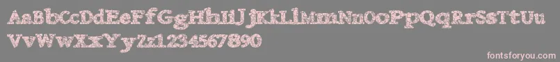 Danishcrack Font – Pink Fonts on Gray Background