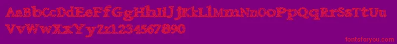 Danishcrack Font – Red Fonts on Purple Background