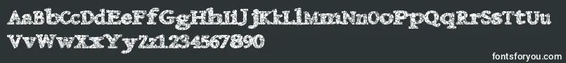 Danishcrack-Schriftart – Weiße Schriften