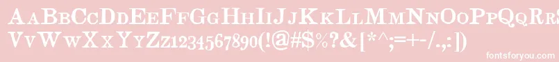 Judgessc Font – White Fonts on Pink Background