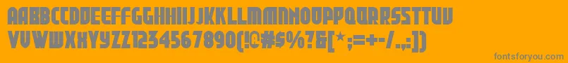 Shallwegdansknf Font – Gray Fonts on Orange Background