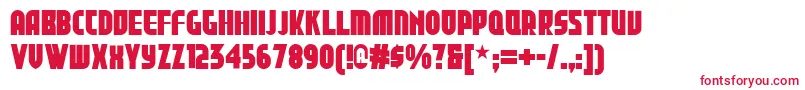 Shallwegdansknf Font – Red Fonts on White Background