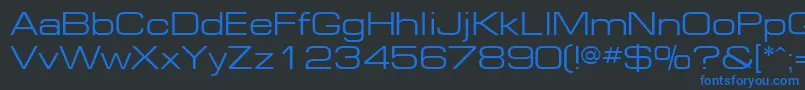 Ft91Normal Font – Blue Fonts on Black Background