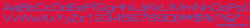 Ft91Normal Font – Blue Fonts on Red Background