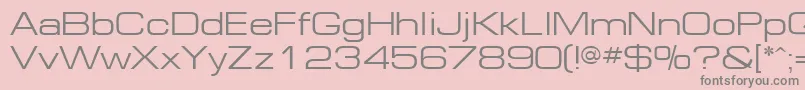 Ft91Normal Font – Gray Fonts on Pink Background