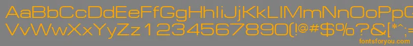 Ft91Normal Font – Orange Fonts on Gray Background