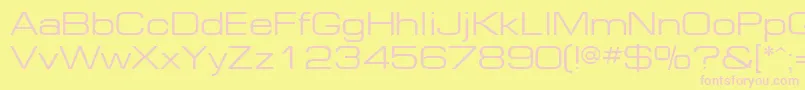 Ft91Normal Font – Pink Fonts on Yellow Background