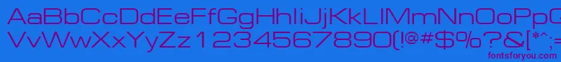 Ft91Normal Font – Purple Fonts on Blue Background