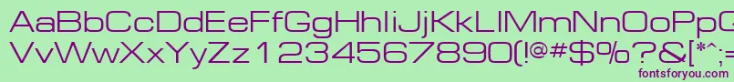 Ft91Normal Font – Purple Fonts on Green Background