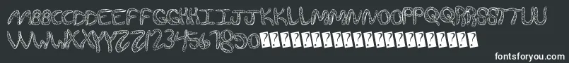 Wurmfun Font – White Fonts on Black Background