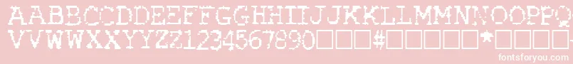 RubberBiscuit Font – White Fonts on Pink Background