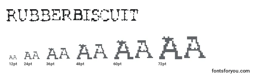 RubberBiscuit Font Sizes