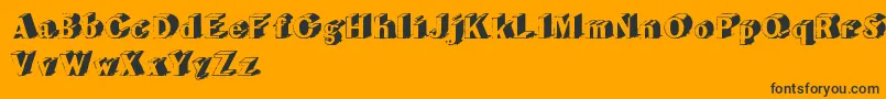 CupOfTea Font – Black Fonts on Orange Background