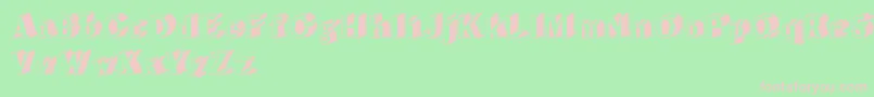 CupOfTea Font – Pink Fonts on Green Background