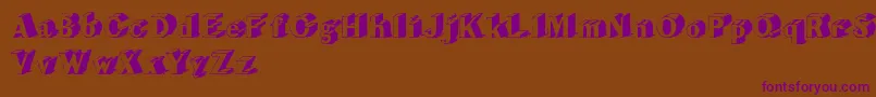 CupOfTea Font – Purple Fonts on Brown Background