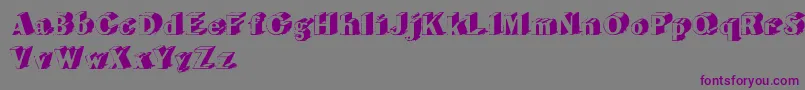 CupOfTea Font – Purple Fonts on Gray Background