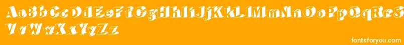 CupOfTea Font – White Fonts on Orange Background