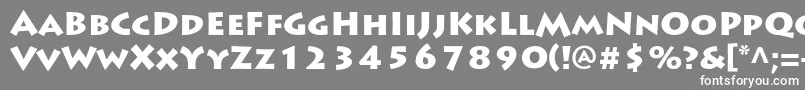 LithosproBlack Font – White Fonts on Gray Background