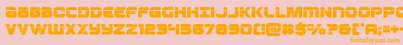 Ozdalaser Font – Orange Fonts on Pink Background