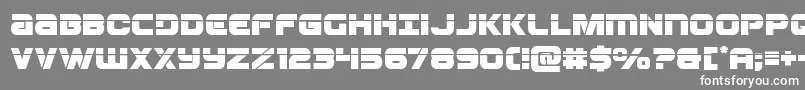 Ozdalaser Font – White Fonts on Gray Background