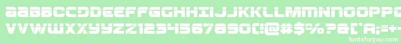Ozdalaser Font – White Fonts on Green Background