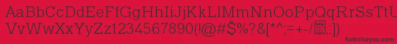 TyposlabLightDemo Font – Black Fonts on Red Background