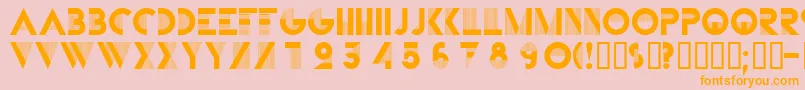 Bifur ffy Font – Orange Fonts on Pink Background