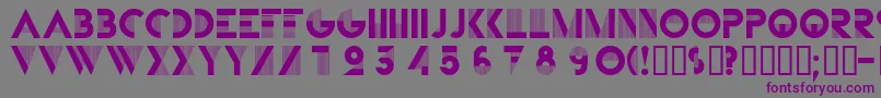 Bifur ffy Font – Purple Fonts on Gray Background