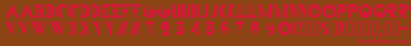 Bifur ffy Font – Red Fonts on Brown Background