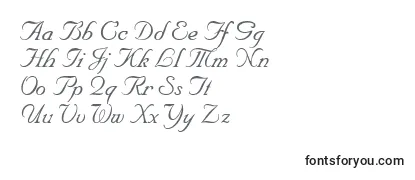 Schriftart NupalscriptdbItalic