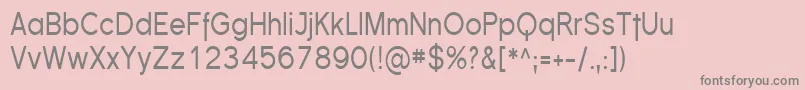 Шрифт FlorencesansCond – серые шрифты на розовом фоне