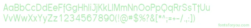 FlorencesansCond Font – Green Fonts on White Background
