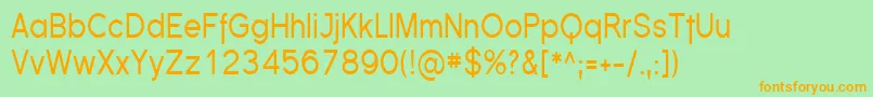 FlorencesansCond Font – Orange Fonts on Green Background