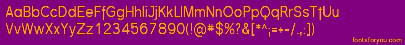 FlorencesansCond Font – Orange Fonts on Purple Background