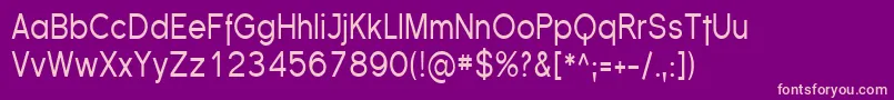 FlorencesansCond Font – Pink Fonts on Purple Background