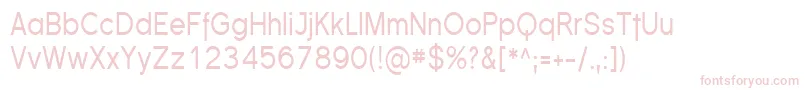 FlorencesansCond Font – Pink Fonts on White Background